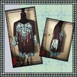 Blue and Black Top Size 3XL